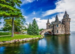 Boldt Castle, Zamek Boldt, Wyspa Heart Island, Nowy Jork, Stany Zjednoczone, Park