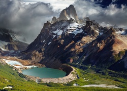 Argentyna, Patagonia, Góry, Andy, Jezioro