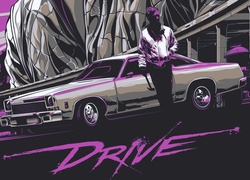 Film, Drive, Ryan Gosling, Samochód