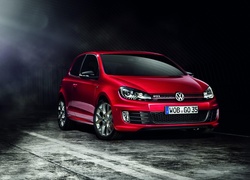 Czerwony, Volkswagen, Golf, GTI, Edition