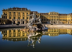 Pałac Schönbrunn, Wiedeń, Austria, Fontanna, Rzezby