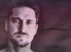 Gerard Butler,twarz, broda