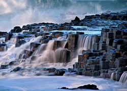 Wodospad, Na Grobli Olbrzyma, Irlandia Północna