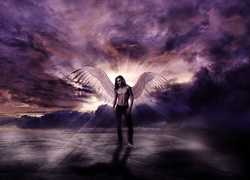 Anioł, Chmury, Fantasy