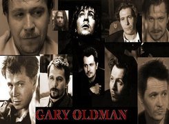 Gary Oldman,krótkie włosy, ciemne oczy