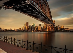 Australia, Sydney, Zatoka Port Jackson, Most Sydney Harbour Bridge, Sydney Opera House