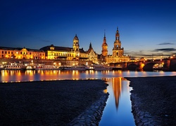 Dresden, Miasto nocą