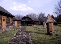 Drewniane domy, Skansen, Wieś
