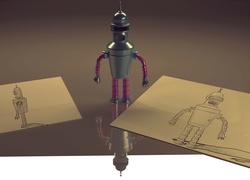 Robocik, 3D