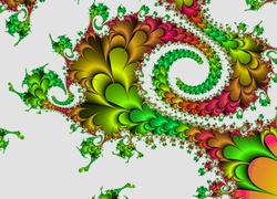 Kolorowa Spirala, Fraktal, Grafika