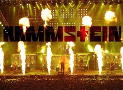 Rammstein,koncert, płomienie