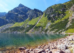 Czarny, Staw, Gąsienicowy, Tatry, Kościelec