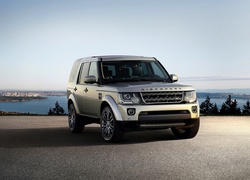 Land Rover, Discovery, Jezioro, Drzewa