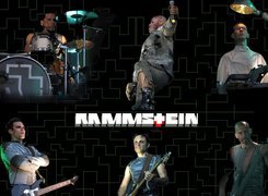 Rammstein,zespół, gitary, perkusja