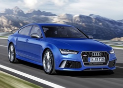 Audi, RS7, Droga, Góry