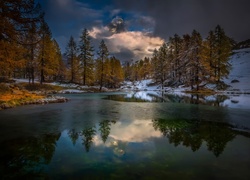 Rzeka, Drzewa, Pierwszy Śnieg