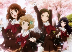 Hibike! Euphonium, Katou Hazuki, Kawashima Sapphire, Kousaka Reina, Oumae Kumiko