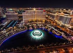 Hotel Bellagio, Kasyna, Fontanna, Las Vegas, USA