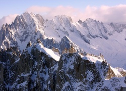Góry, Mont, Blanc, Francja