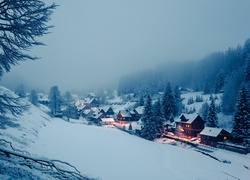 Zima, Wieś