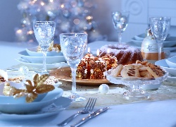 Świąteczny, Stół, Ciasto, Ciasteczka