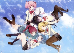 Mahou Shoujo Madoka Magica, Kaname Madoka, Akemi Homura, Sakura Kyouko, Tomoe Mami, Miki Sayaka