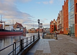 Gdańsk, Promenada, Motława, Zabytkowe, Kamienice