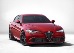 Alfa Romeo, Samochód, Czerwony, Giulia