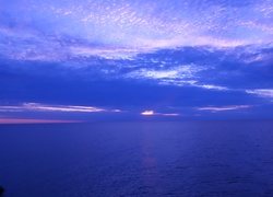 Niebo, Morze, Wschód słońca