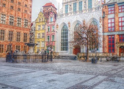 Gdańsk, Stare Miasto, Dwór Artusa, Zabytki, Kamienice