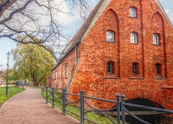 Gdańsk, Budynek, Alejka, HDR