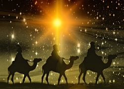 Trzech Króli, Gwiazda, Boże Narodzenie, Święta, Grafika
