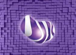 Fioletowa, 3D, Milka