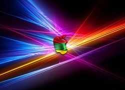 Kolorowe, Logo, Apple, Lasery