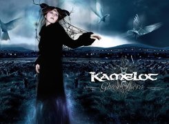 Kamelot,kobieta, gołębie