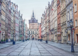 Gdańsk, Ulica, Kamienice, Zabytki, HDR