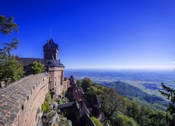Zamek Haut-Kœnigsbourg, Miasteczko Orschwiller, Alzacja, Francja
