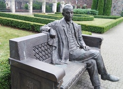 Rzeźba, Na Ławce, Józef Kostrzewski, Park Zamkowy