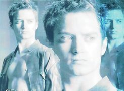 Elijah Wood,twarz, rozpięta koszula