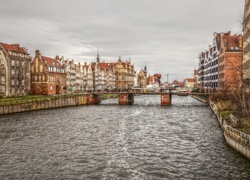 Gdańsk, Rzeka, Kamienice, HDR