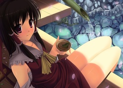 Dziewczyna, Woda, Dzwonek, Manga, Anime, Grafika 2D