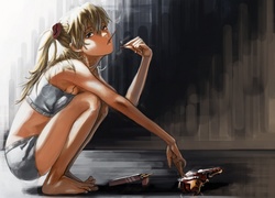 Blondwłosa, Dziewczyna, Manga, Anime