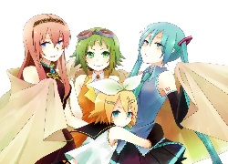 Vocaloid, Megurine Luka, Kagamine Rin, Hatsune Miku, Gumi