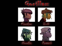 Gorillaz,Russet , imiona , zespół