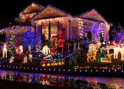 Święta Bożego Narodzenia, Dom, Światła