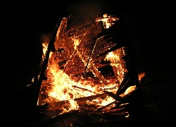 Ogień, Drewno