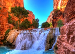 Wodospad, Skały, Park Narodowy Grand Canyon