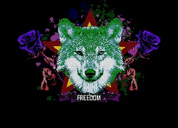 Wilk, Wolf, Abstrakcja, Freedom, Wolność