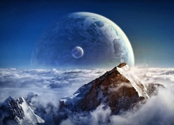 Księżyc, Góry, Fantasy