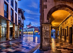 Miasto, Budowle, Zmrok, Hiszpania